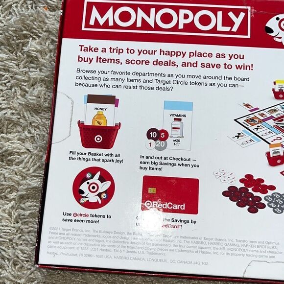Hasbro Monopoly Game Target Store Edition Board Game NEW Sealed - Picture 4 of 11